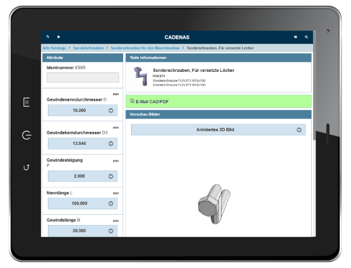 plattformunabhängige Webapp von CADENAS 